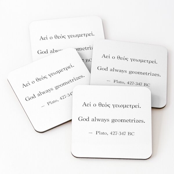 Item preview, Ancient Greek Quote - God always geometrizes designed and sold by LuludiLemoni.