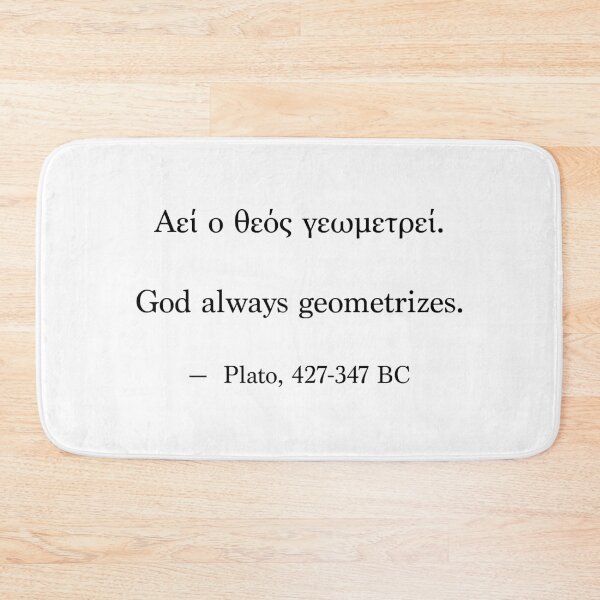 Item preview, Ancient Greek Quote - God always geometrizes designed and sold by LuludiLemoni.