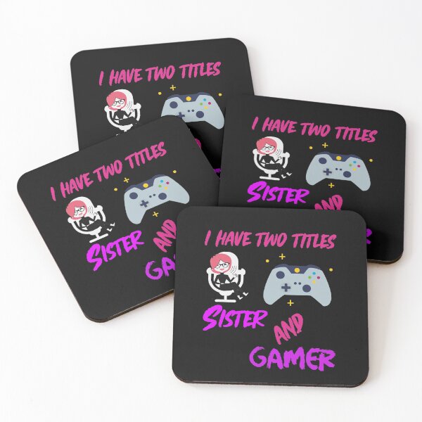 Item preview, I Have Two Titles Sister and Gamer designed and sold by DiscGolfTees.