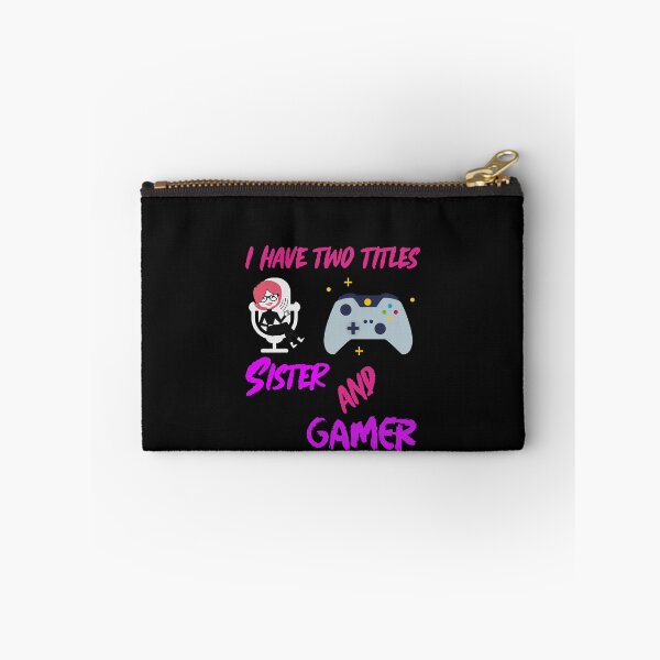 Item preview, I Have Two Titles Sister and Gamer designed and sold by DiscGolfTees.