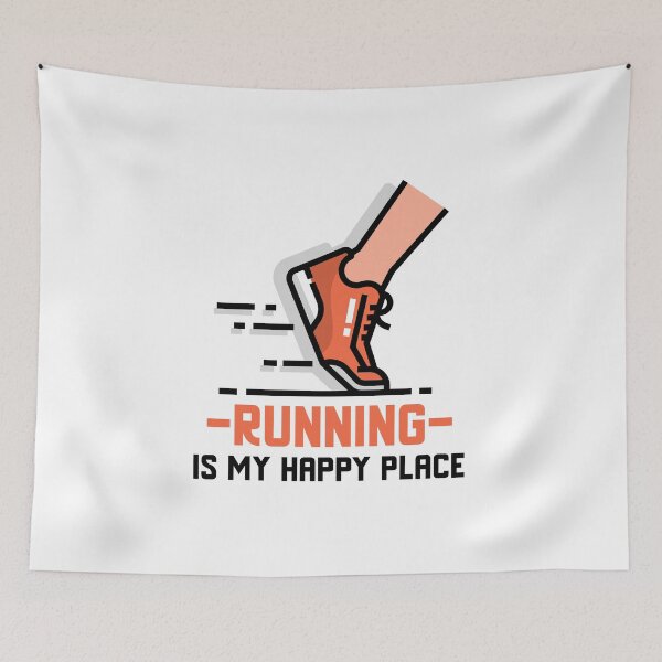 Item preview, Running Is My Happy Place designed and sold by RiseandShineTee.