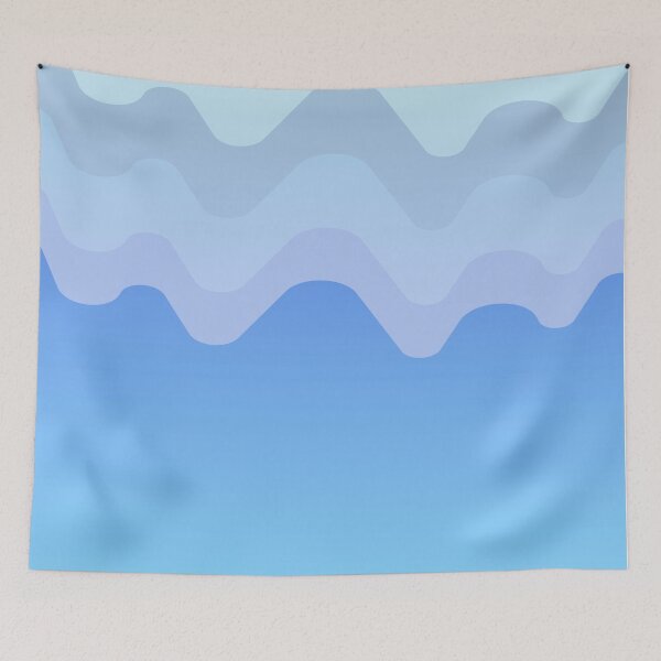 Item preview, blue waves  designed and sold by aqsaIntizar.