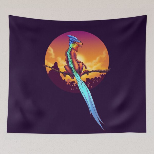 Item preview, Rainbow Flying Cheetah Cartoon Parrot designed and sold by Andrew Gaia.