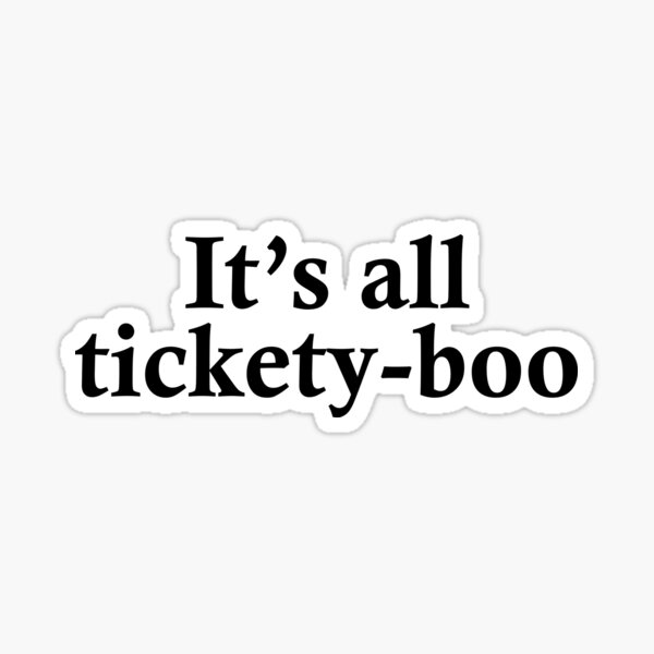 Aperçu de l'œuvre C'EST TOUT TICKETY-BOO créée et vendue par GeorgeBanks.