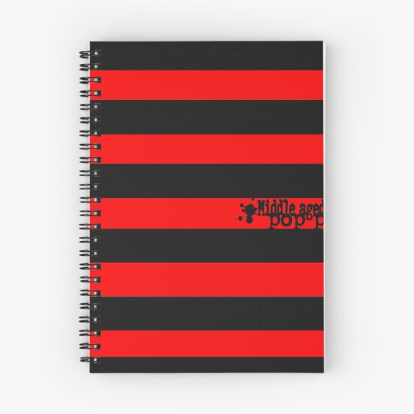Item preview, Middle Aged Pop Punk Black and Red Stripes designed and sold by Getonboardman.