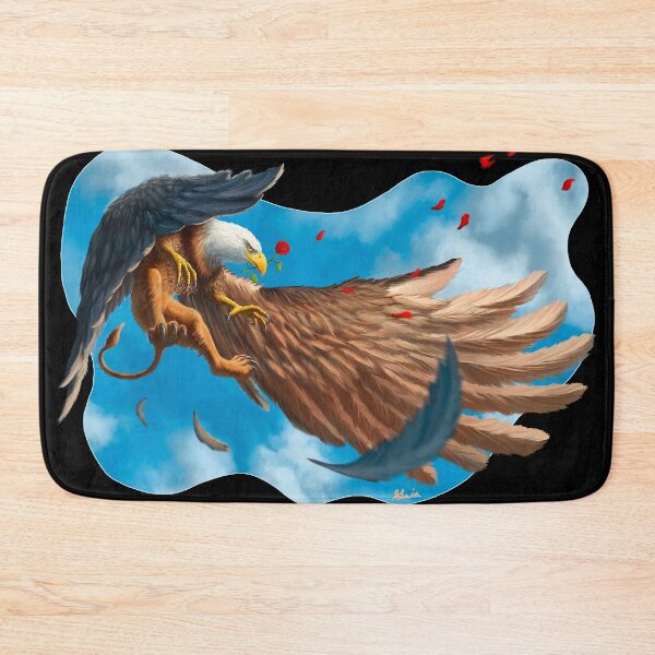 Item preview, Griffon with Rose in Flight Design designed and sold by Andrew Gaia.