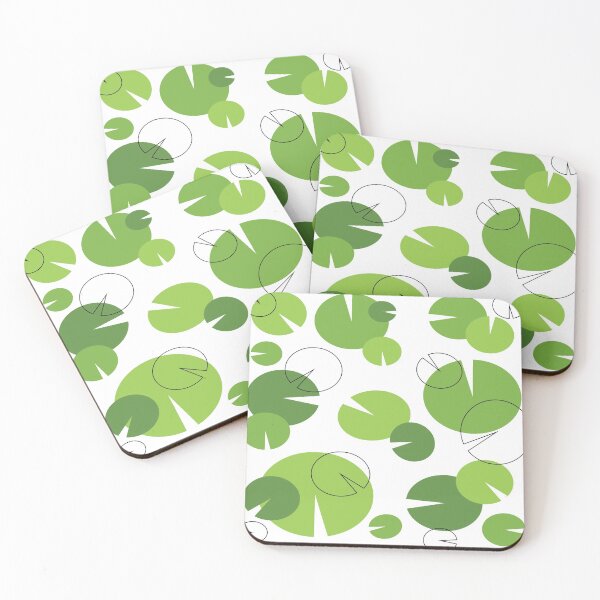 Item preview, Green Lily Pad Pattern designed and sold by hydrEAU.