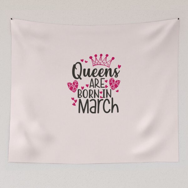 Item preview, Queens Are Born In March designed and sold by CR-SHOP.