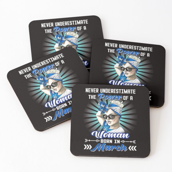 Item preview, Never Underestimate The Power Of A Woman Born In March designed and sold by CR-SHOP.