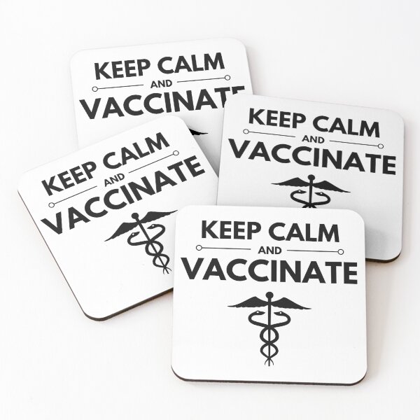 Item preview, Keep Calm And Vaccinate Black Text designed and sold by Tritonn204.