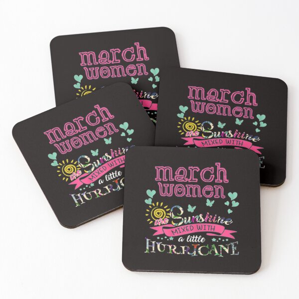 Item preview, Born in  March women are Sunshine mixed with a little Hurricane Birthday gift designed and sold by CR-SHOP.