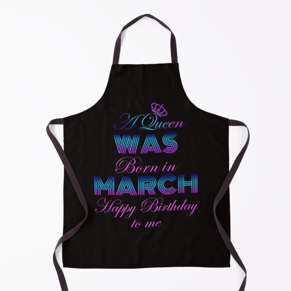 Item preview, A Queen Was Born in March Happy Birthday to me designed and sold by CR-SHOP.