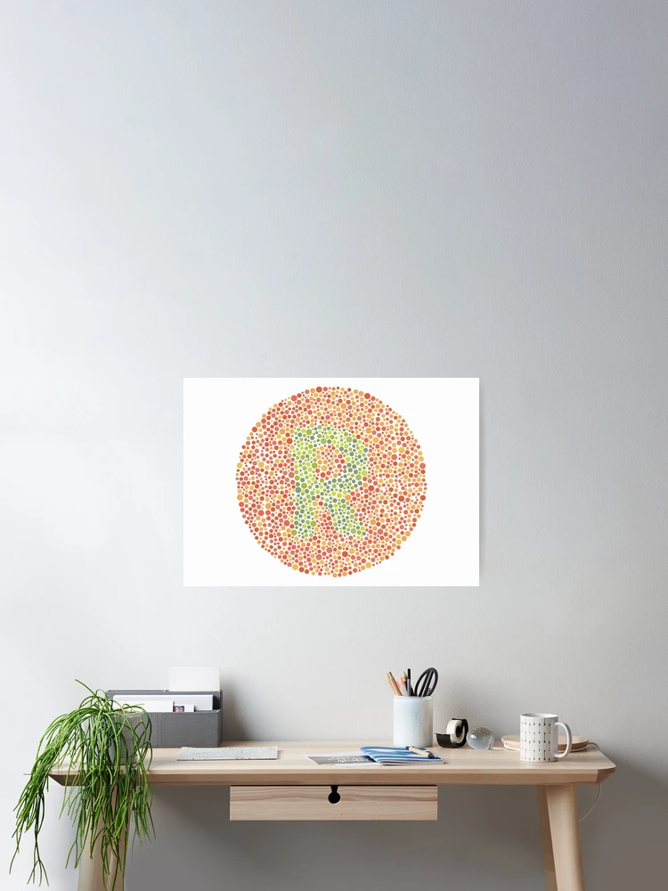 Thumbnail 2 of 3, Poster, Color test R designed and sold by Arinom.