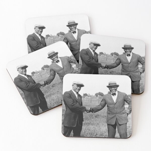Item preview, Jack Johnson Shaking Hands With Tut Jackson Circa 1922 designed and sold by warishellstore.