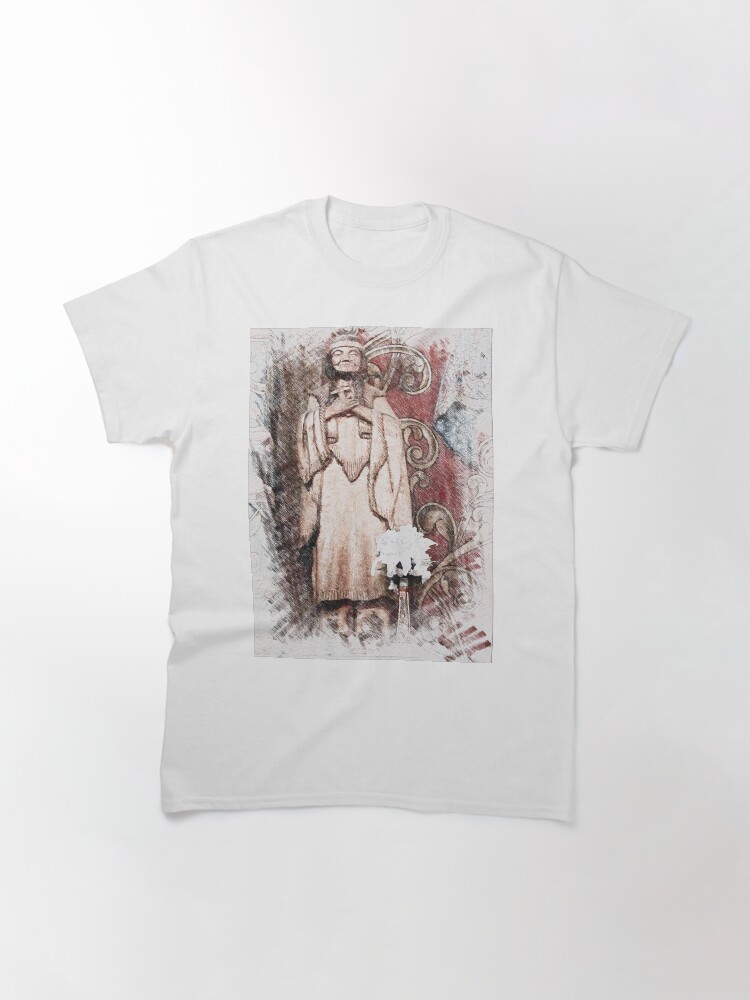 Thumbnail 3 of 7, Classic T-Shirt, Native American Saint at San Xavier del Bac, Arizona designed and sold by travelways.