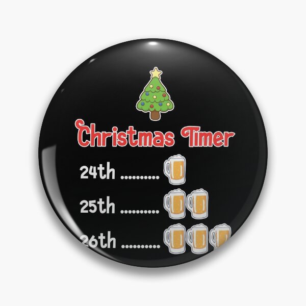Artikelvorschau, Christmas Timer Liquor Beer Drinking entworfen und verkauft von FHDesign.