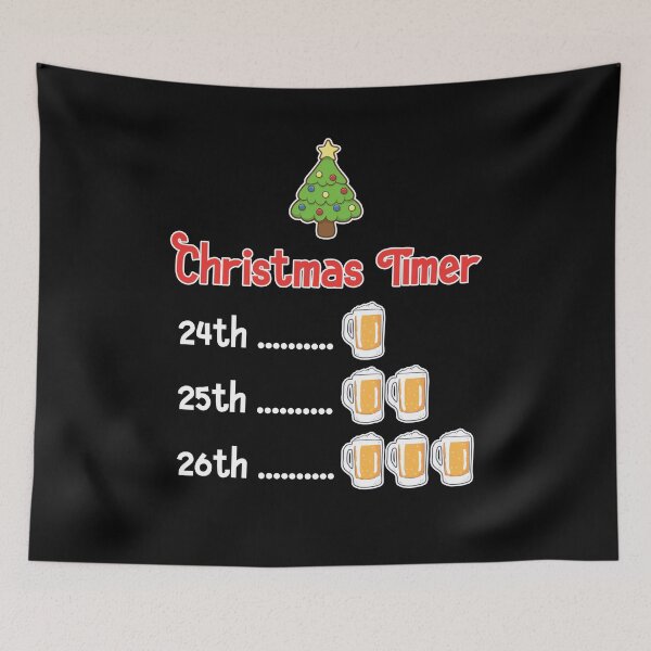 Item preview, Christmas Timer Liquor Beer Drinking designed and sold by FHDesign.