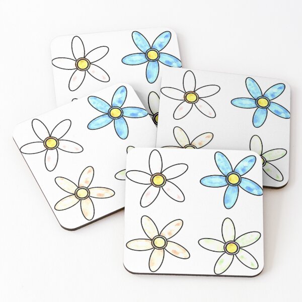Item preview, minimalist watercolor flower pack designed and sold by samar-n.