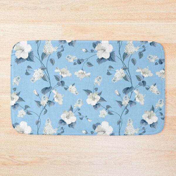 Item preview, Lovely Beautiful Blue Flowers Colored Pattern designed and sold by SimoCompany.