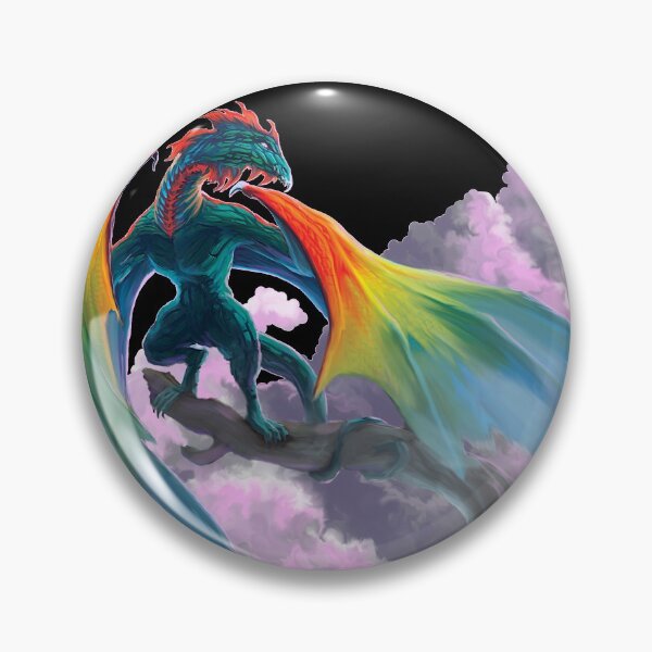 Item preview, Rainbow Dragon in Clouds designed and sold by Andrew Gaia.