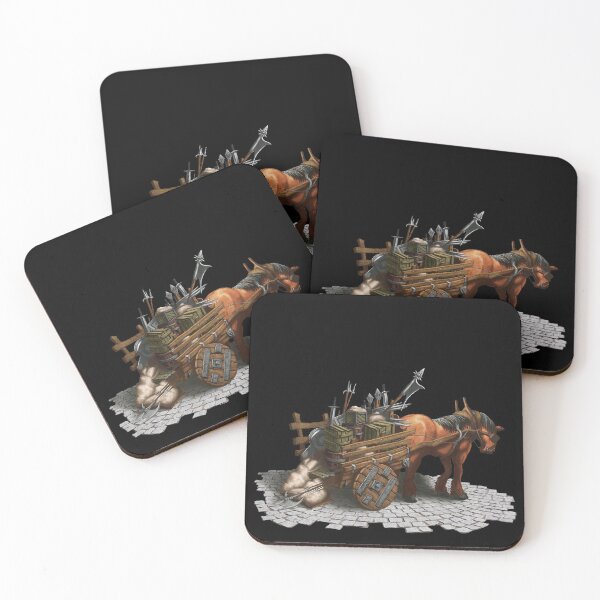 Item preview, Carro de suministros medieval Carro de armas tirado por caballos designed and sold by Andrew Gaia.