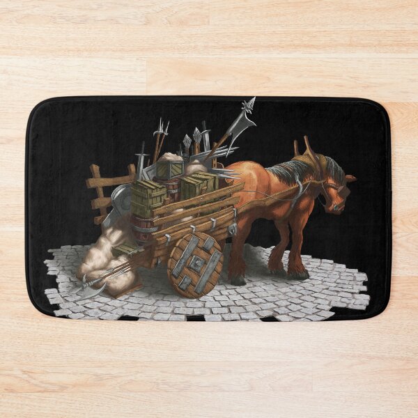 Item preview, Medieval Supply Cart Horse Drawn Weapon Wagon designed and sold by Andrew Gaia.