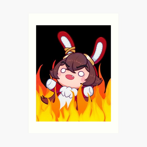 Genshin Impact - Wrath of the Baron Bunny Art Print