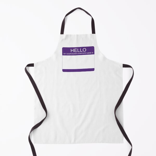 Item preview, "Hello My Sourdough Starter's Name Is” Funny Sourdough Design (Purple) designed and sold by goldfishbubble.