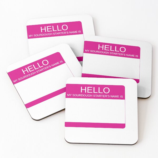 Item preview, "Hello My Sourdough Starter's Name Is” Funny Sourdough Design (Pink) designed and sold by goldfishbubble.