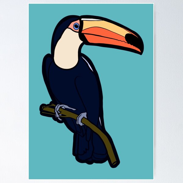 Item preview, Tropical Toco Toucan Bird  designed and sold by SketchEguy.