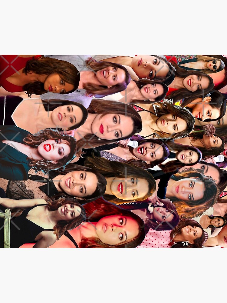 Thumbnail 6 of 6, Throw Blanket, Aubrey Plaza Photo Collage designed and sold by Jess-16.
