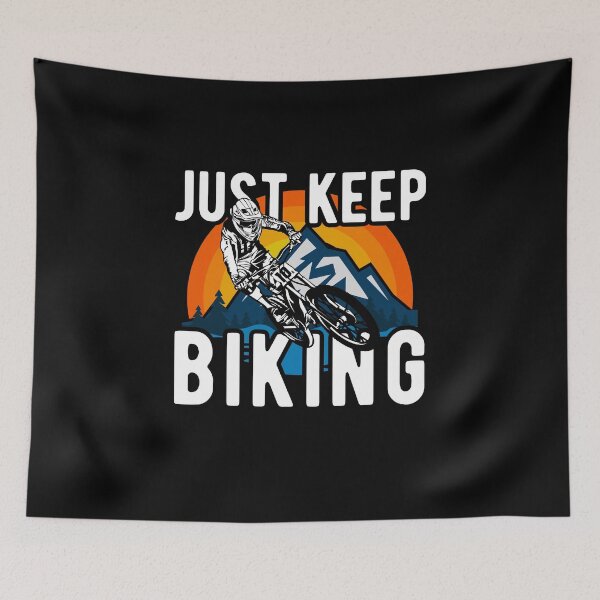 Item preview, Just Keep Biking Downhill Mountain Bike designed and sold by OneMTB.