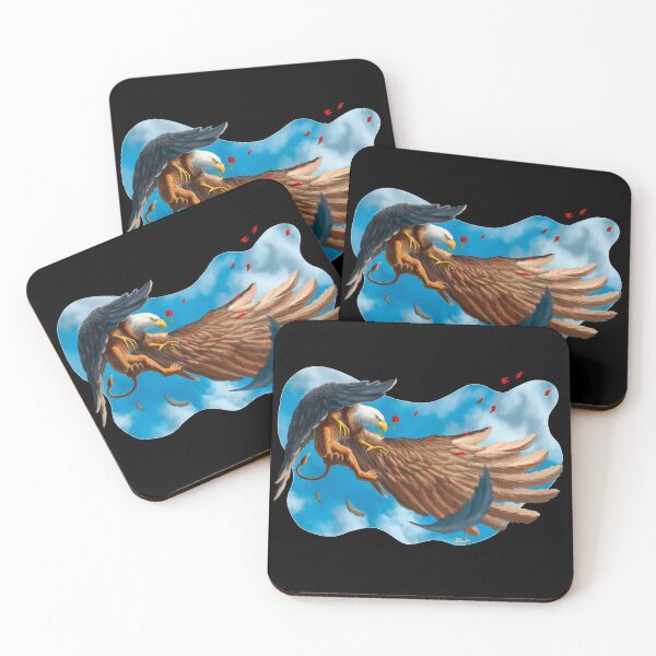 Item preview, Griffon with Rose in Flight Design designed and sold by Andrew Gaia.