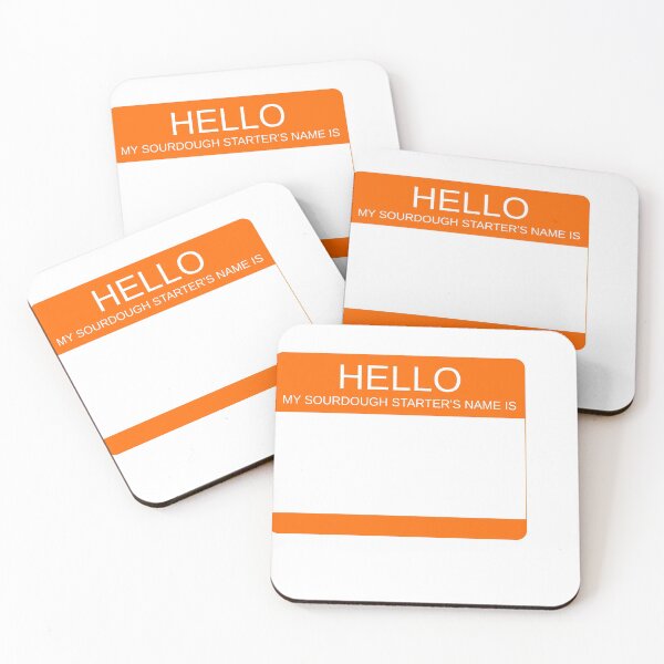 Item preview, "Hello My Sourdough Starter's Name Is” Funny Sourdough Design (Orange) designed and sold by goldfishbubble.