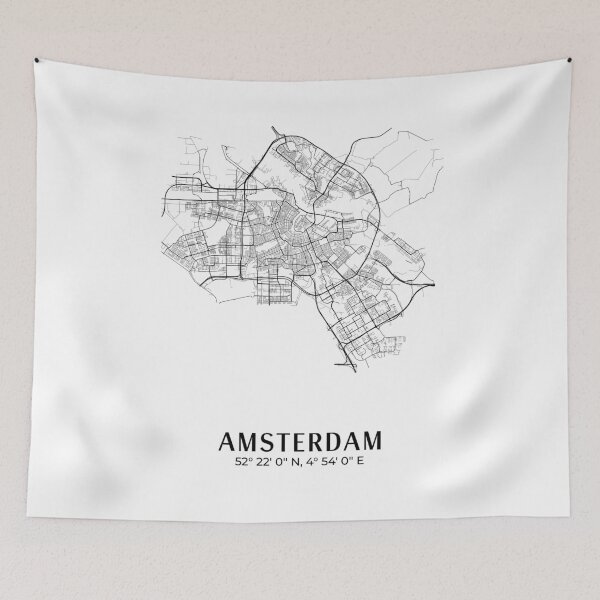 Item preview, Amsterdam map designed and sold by JustinErnesto.