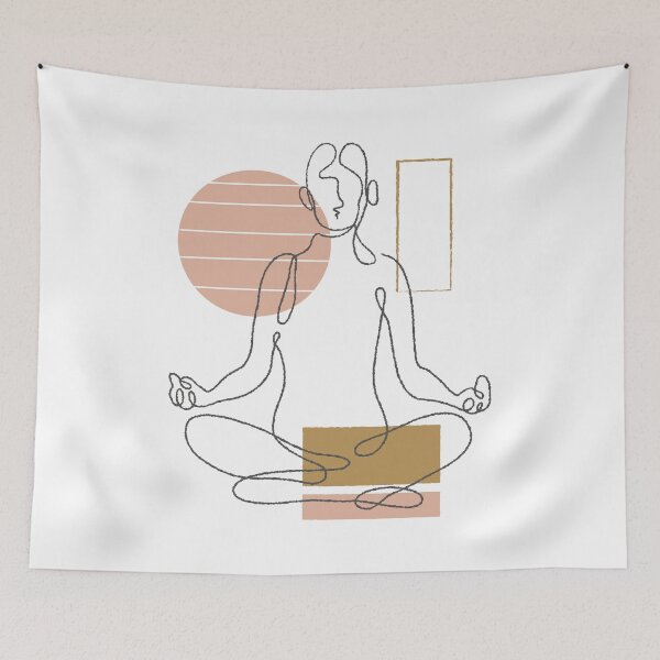 Item preview, Abstract Yoga Pose  designed and sold by HiFiTees.
