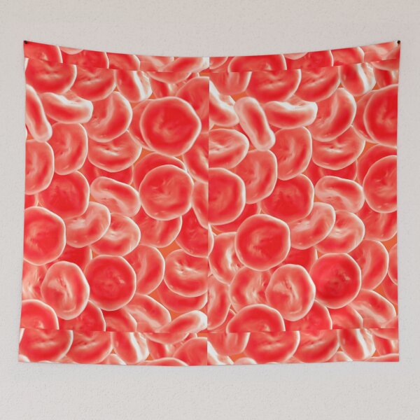 Item preview, RED BLOOD CELLS MICROSCOPIC VIEW IMAGE MEDICAL LABORATORY SCIENTIST designed and sold by Hippiesole.