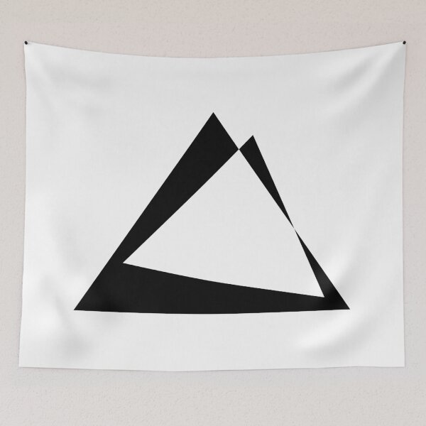 Item preview, Minimalist Geometric Design - Black Triangle. designed and sold by PandaAvenue.