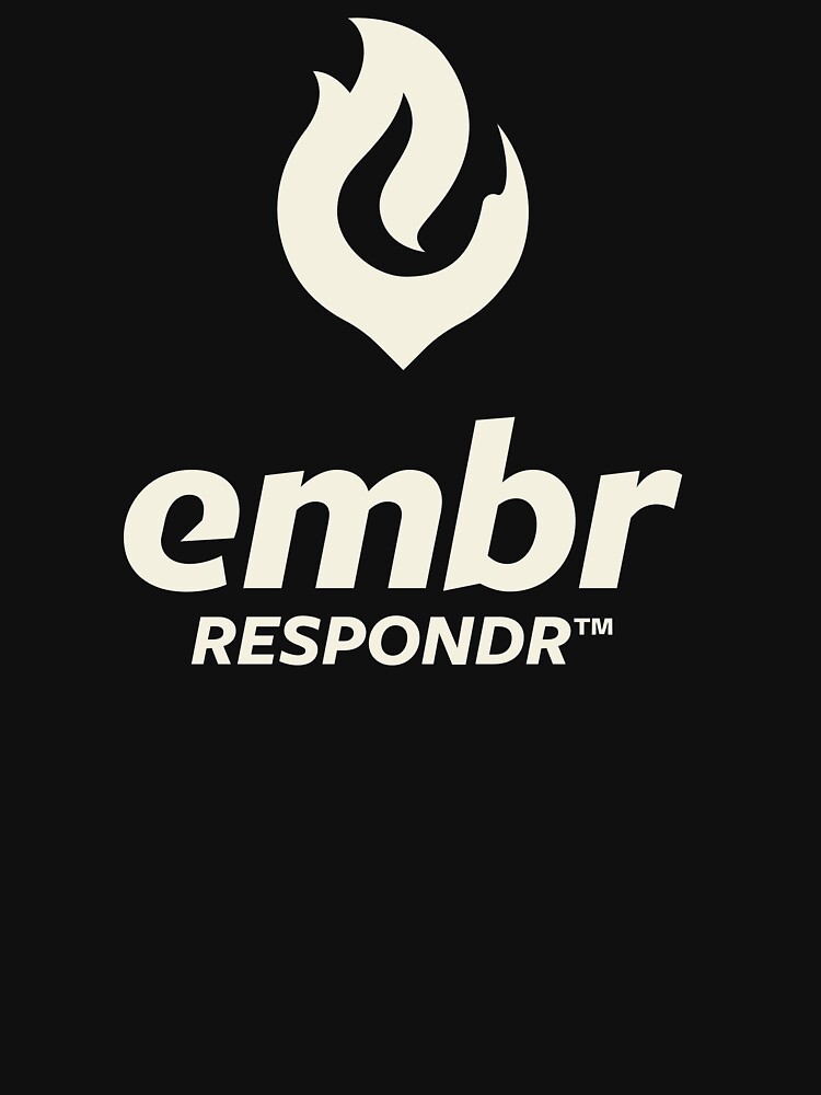 Thumbnail 5 of 5, Zipped Hoodie, Embr Respondr Logo Vert designed and sold by MuseGames.