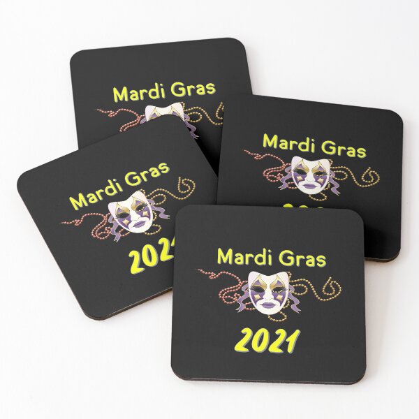 Item preview, Mardi Gras 2021 with Yellow Lettering designed and sold by AliCatOriginals.