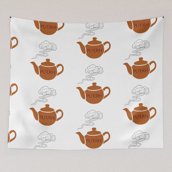 Item preview, Pu erh, fermented chinese black tea leaves - Puerh, a cute teapot designed and sold by SuperiorPrints.