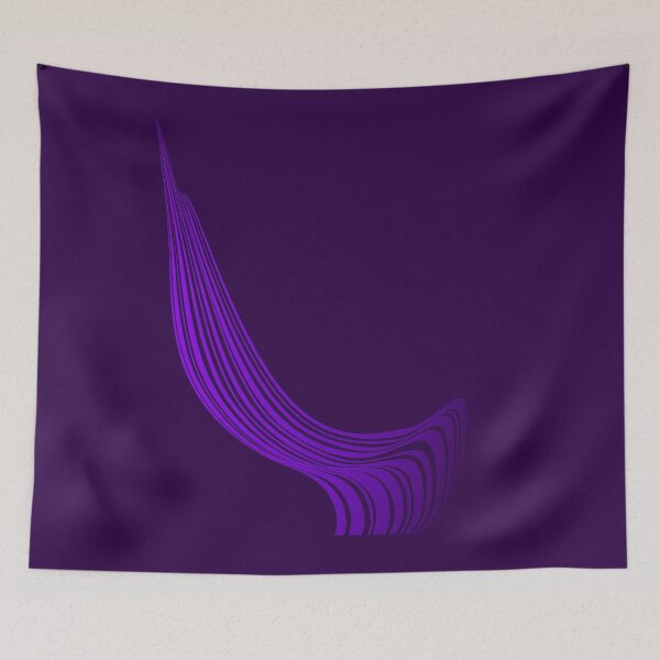 Item preview, Funky purple waves designed and sold by Blacklinesw9.