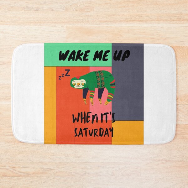 Item preview, Wake me up When It's Saturday - Busy doing nothing - Sloth life -  gift ideas - funny t-shirt  designed and sold by MDclothingshop.