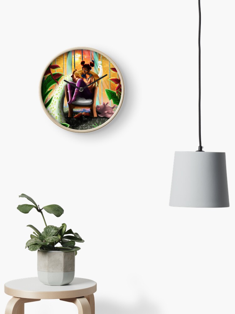 Thumbnail 2 of 4, Clock, The Garden designed and sold by lkeweljewell.