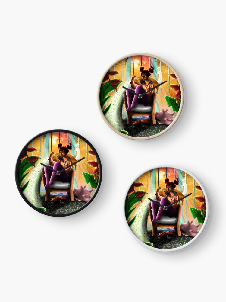 Thumbnail 3 of 4, Clock, The Garden designed and sold by lkeweljewell.