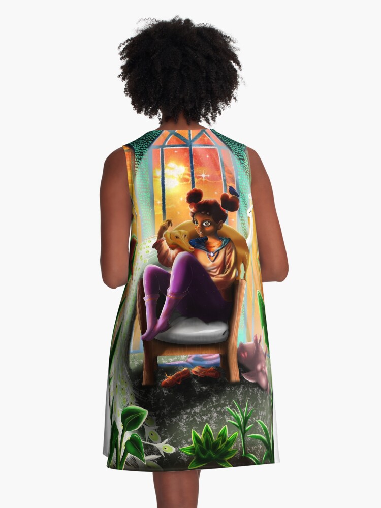 Thumbnail 3 of 4, A-Line Dress, The Garden designed and sold by lkeweljewell.