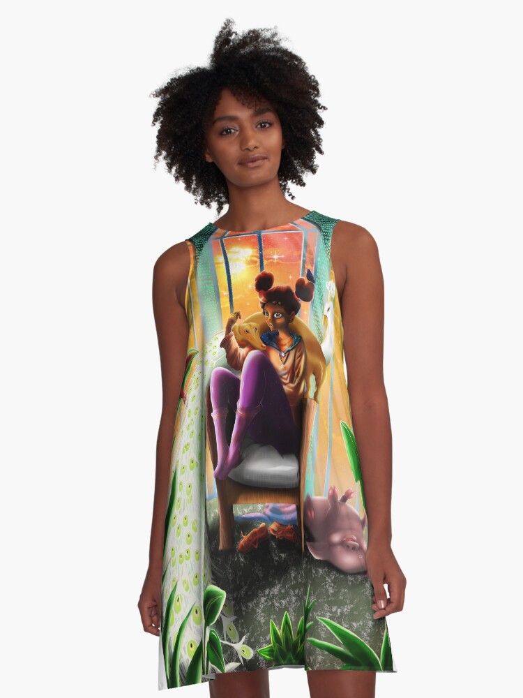 Thumbnail 1 of 4, A-Line Dress, The Garden designed and sold by lkeweljewell.