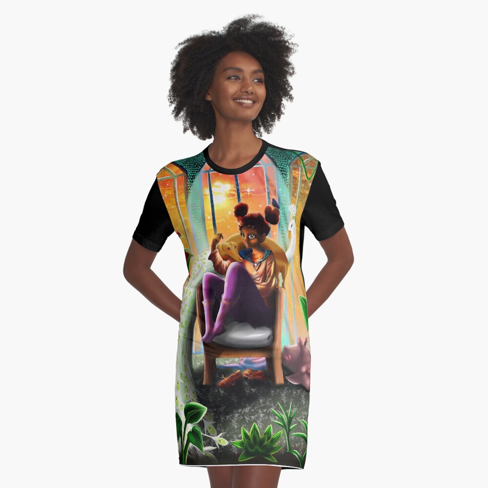 The Garden Graphic T-Shirt Dress