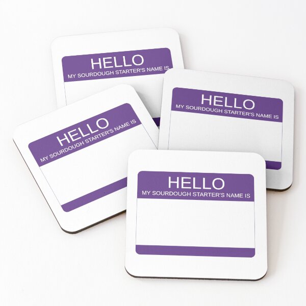 Item preview, "Hello My Sourdough Starter's Name Is” Funny Sourdough Design (Purple) designed and sold by goldfishbubble.