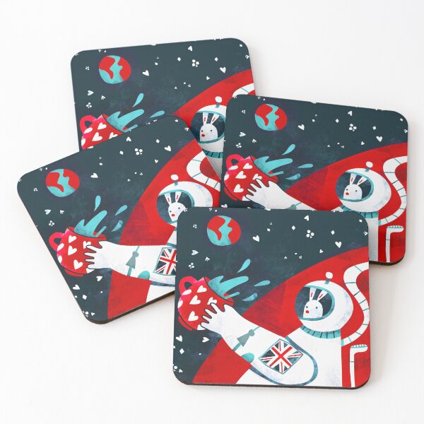 Item preview, Bunny Drinking Tea In Space designed and sold by superstarling.